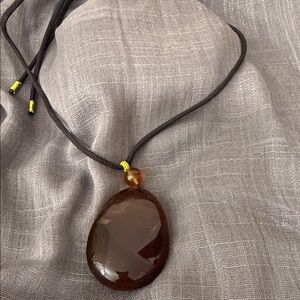 Amber Pendant Necklace
